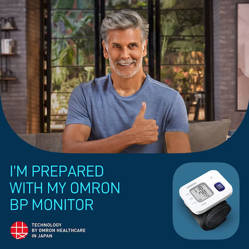 Omron HEM 6161 Fully Automatic Wrist Blood Pressure Monitor White