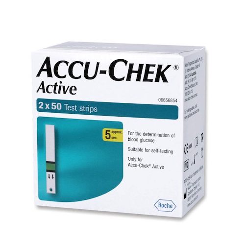 Accu-Chek Active Blood Glucose Test Strips 