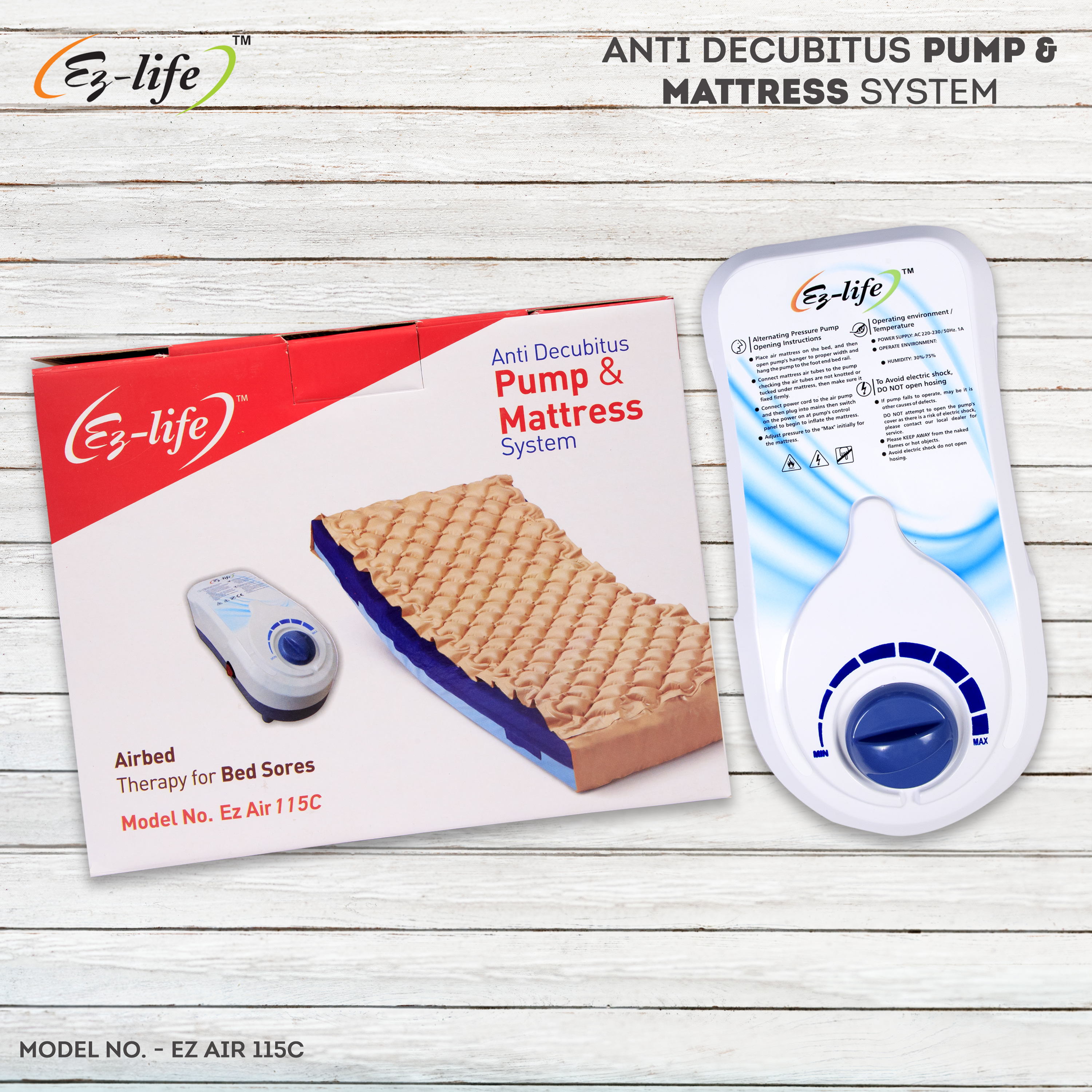 Ez Life Anti Decubitus Pump & Mattress System 