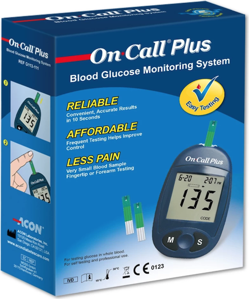 Acon On Call Plus Blood Glucose Monitoring System