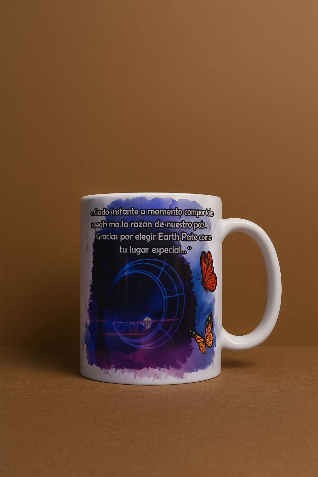 Taza de cerámica con temática de Earth Park