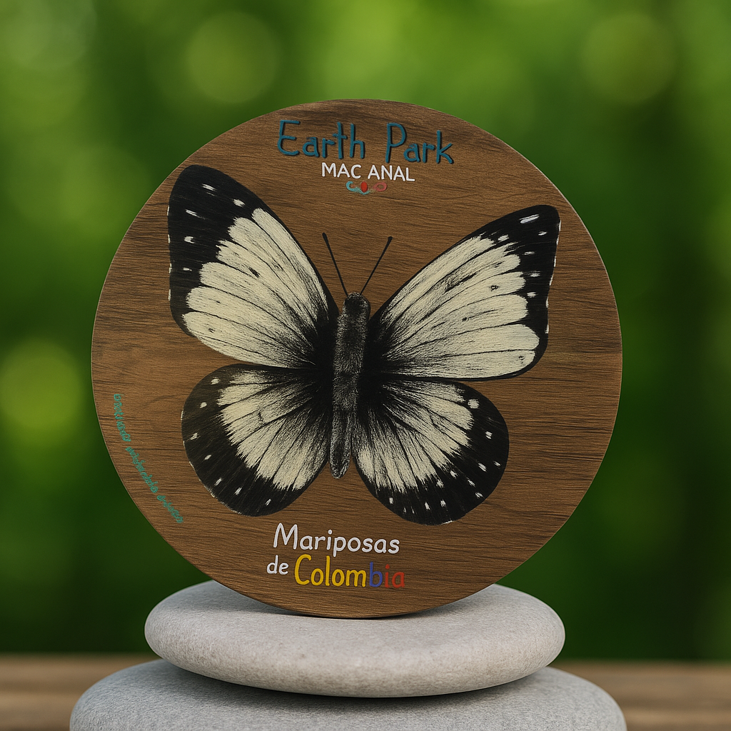 Mariposa blanco y negro