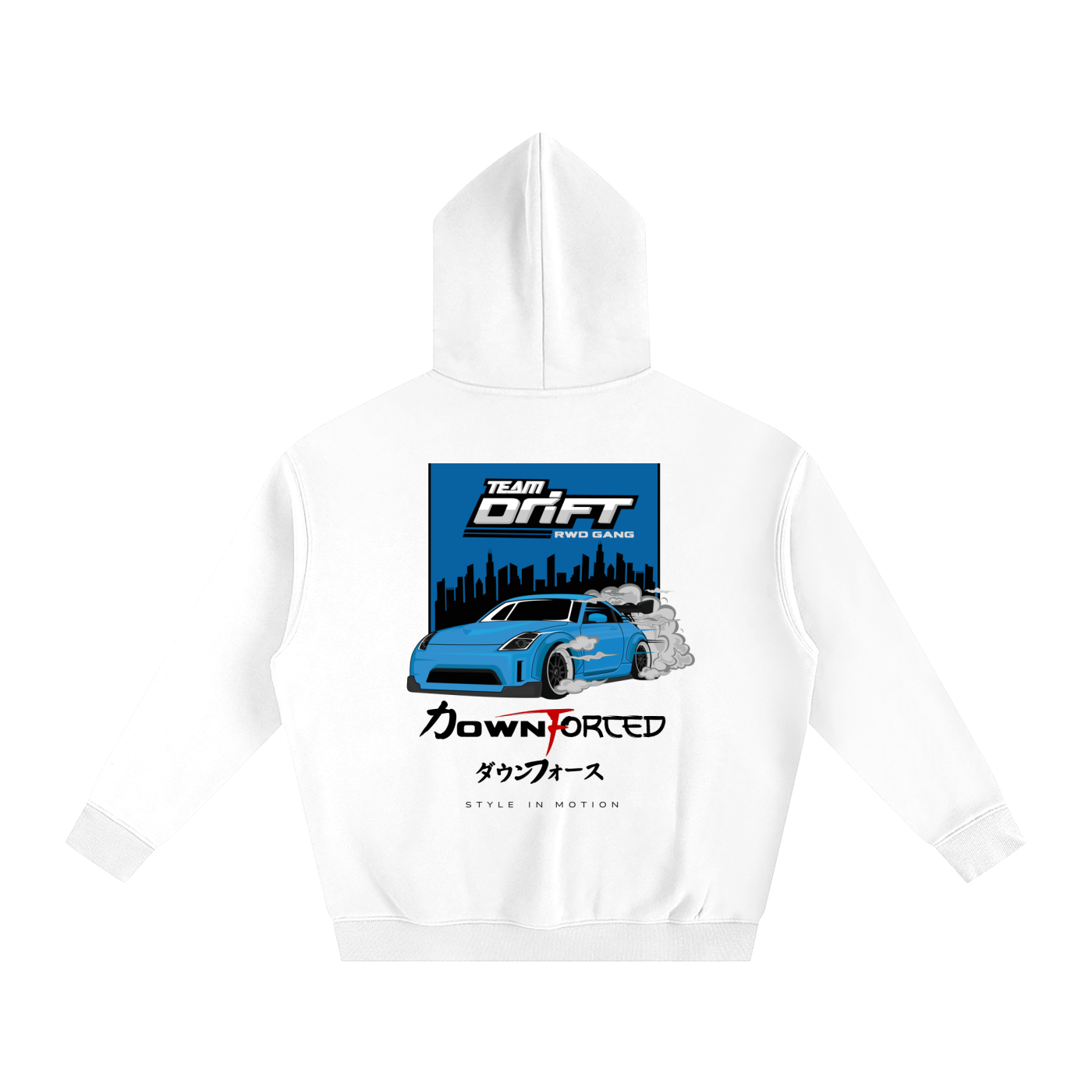DOWNFORCED RWD GANG: Oversize Hoodie