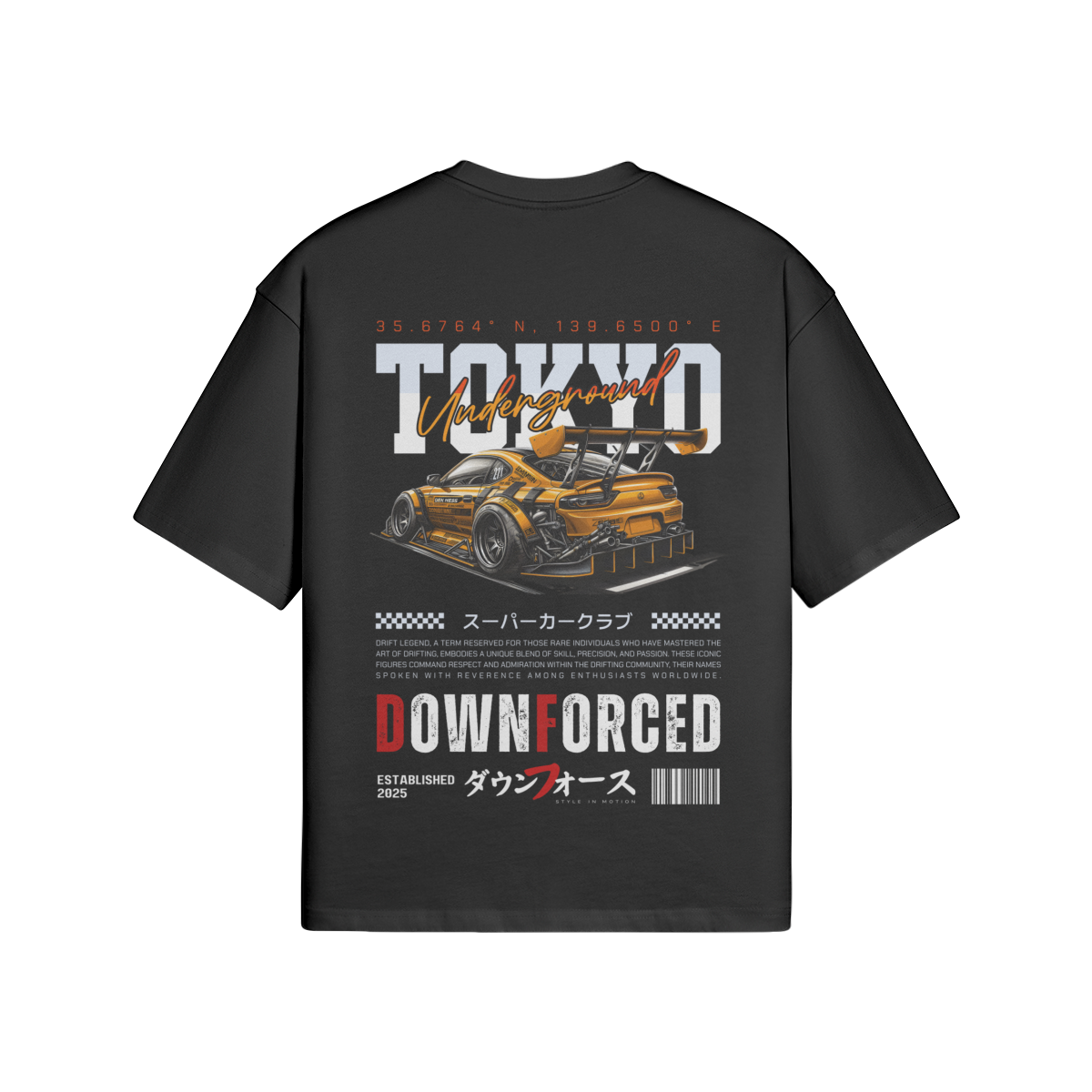 Tokyo Underground Car Graphic T-Shirt