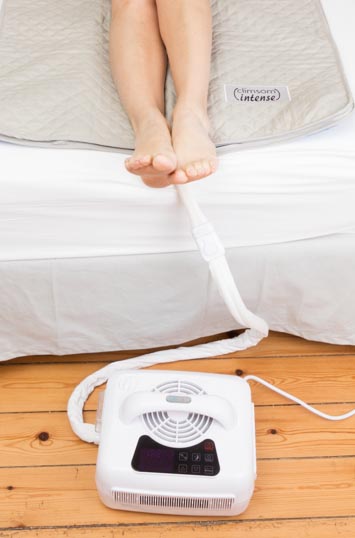 Surmatelas climatisé  pour les jambes 