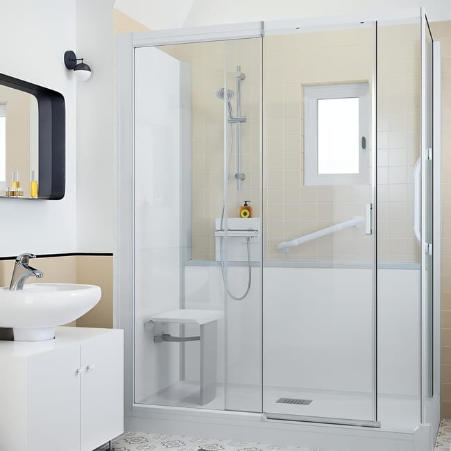 Douche en remplacement de baignoire