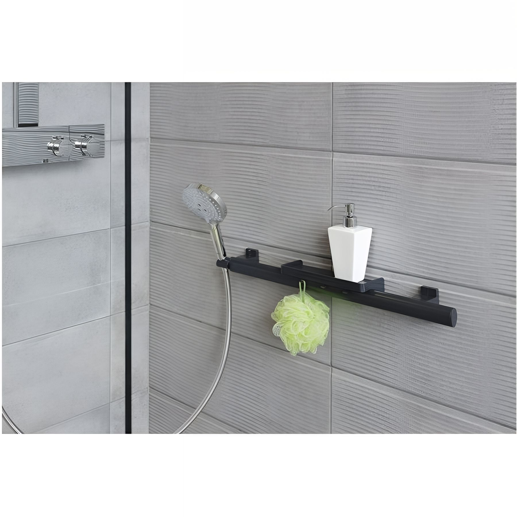 BARRE D'APPUI MULTIFONCTIONS POUR DOUCHE 