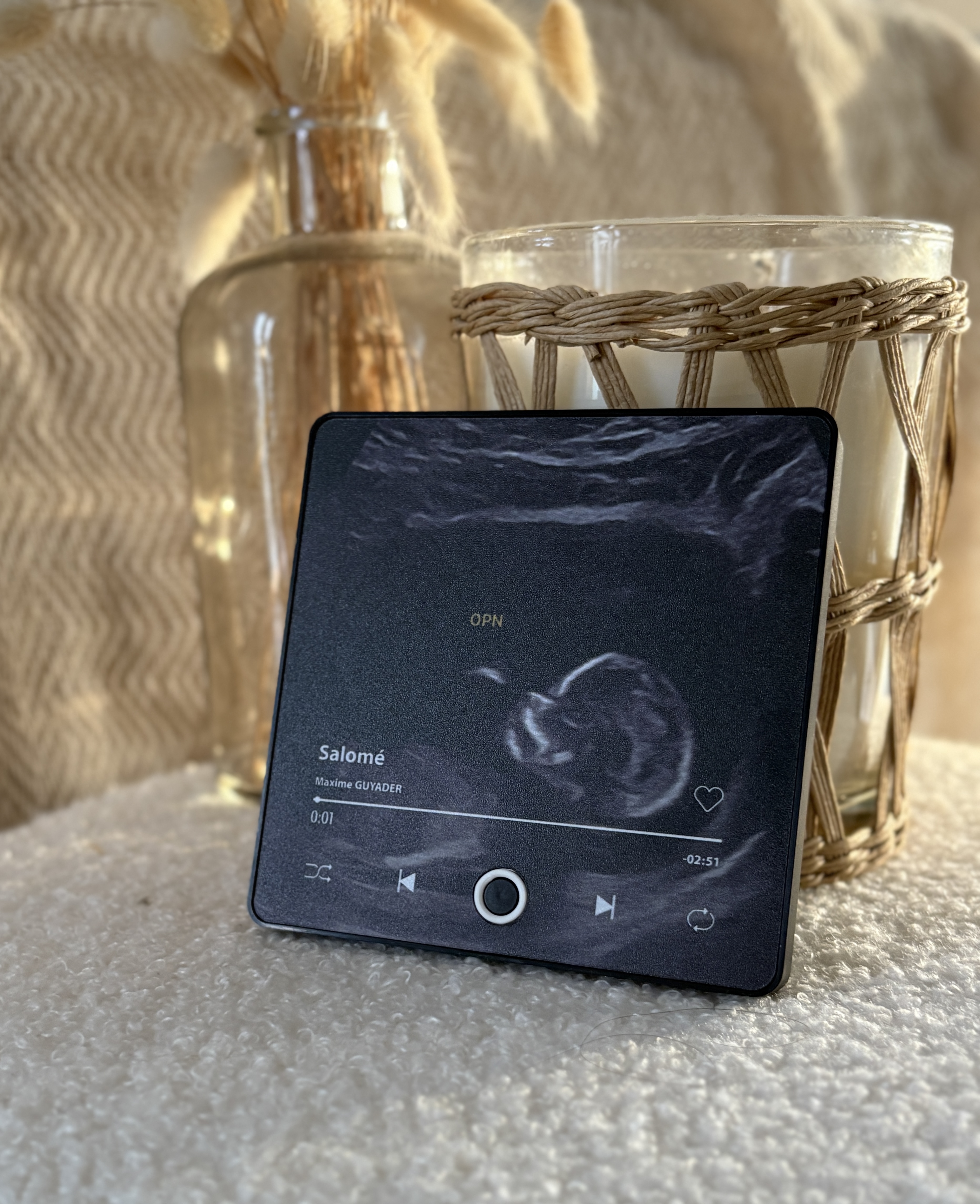 Cadre photo musical avec musique personnalisée 