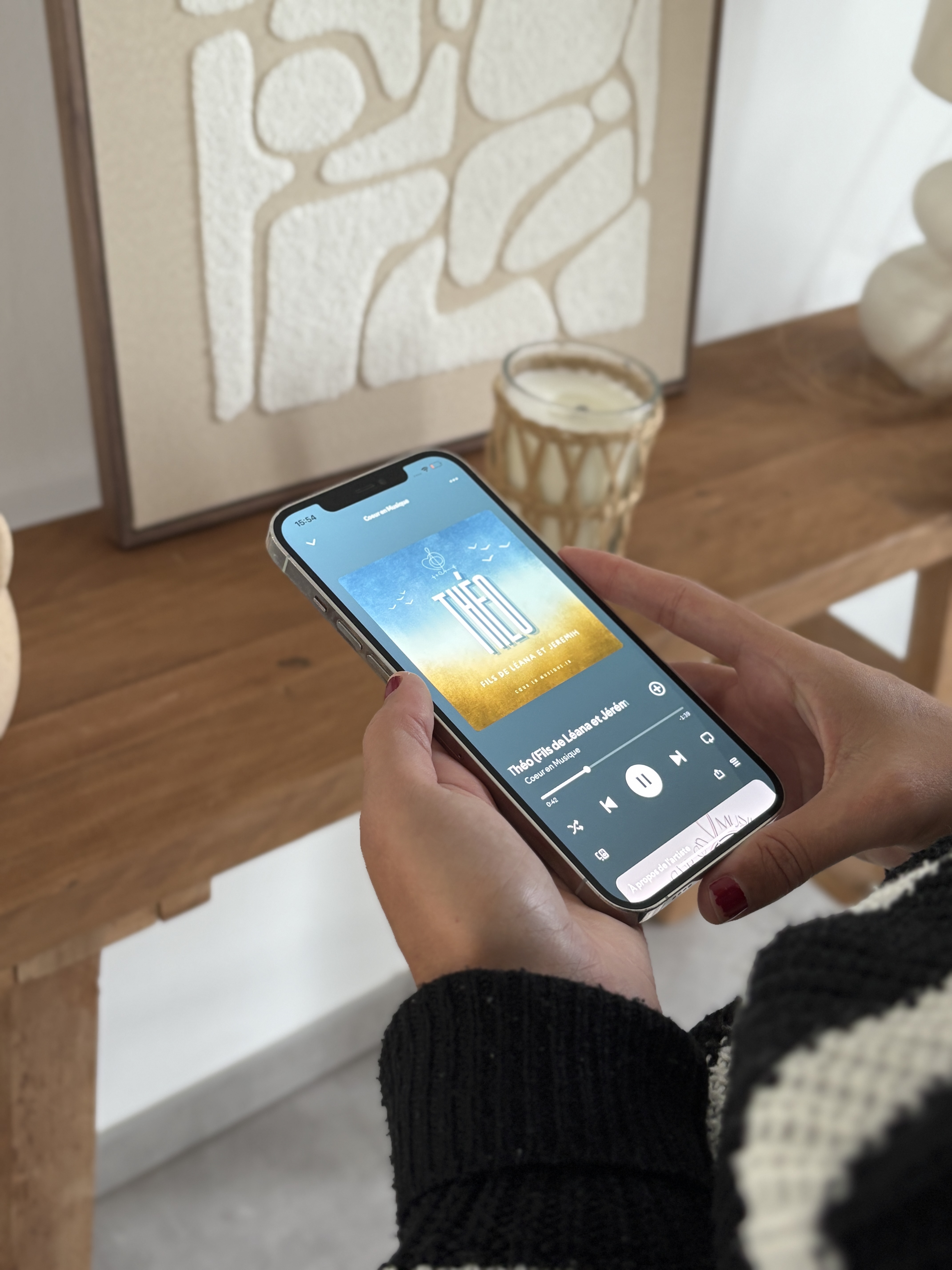 Musique personnalisée sur les battements de cœur de bébé