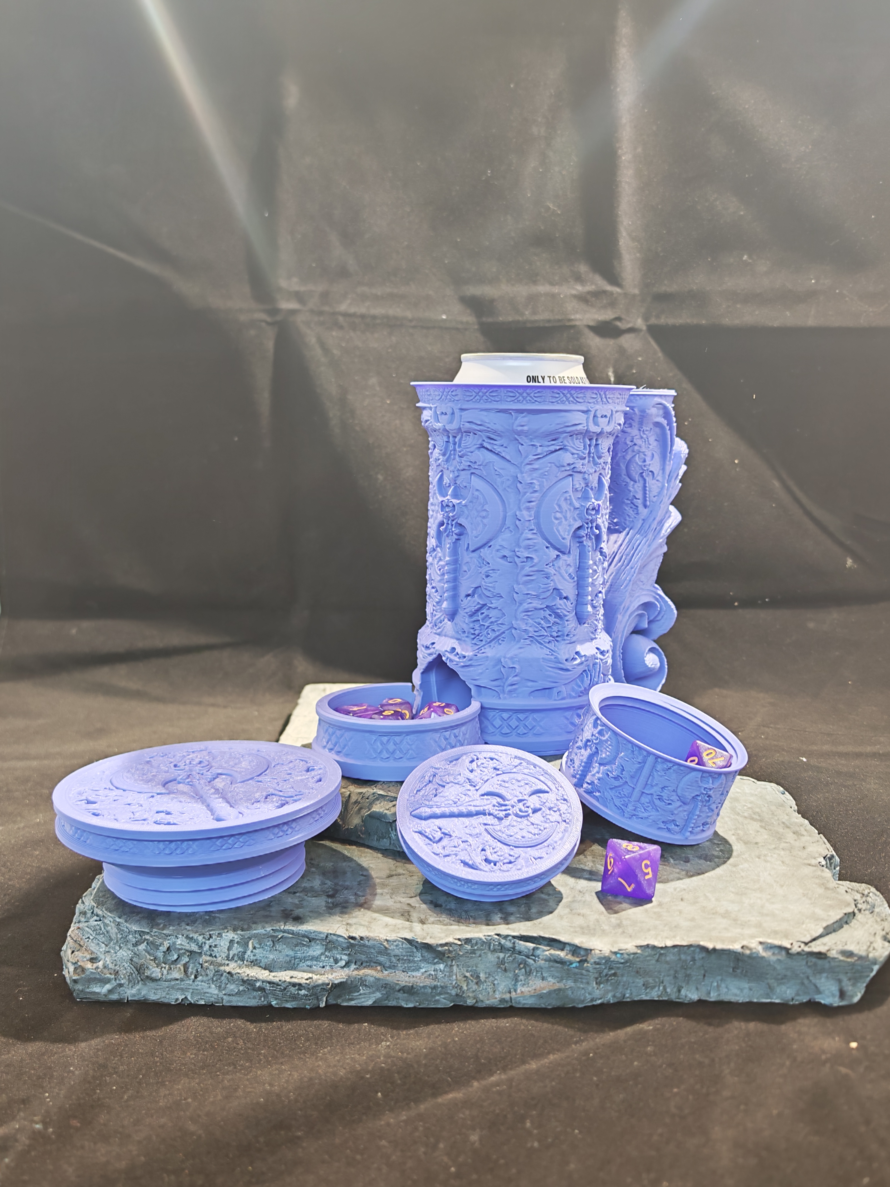 Barbarian Tankard, Dice tower, Tankard and storage