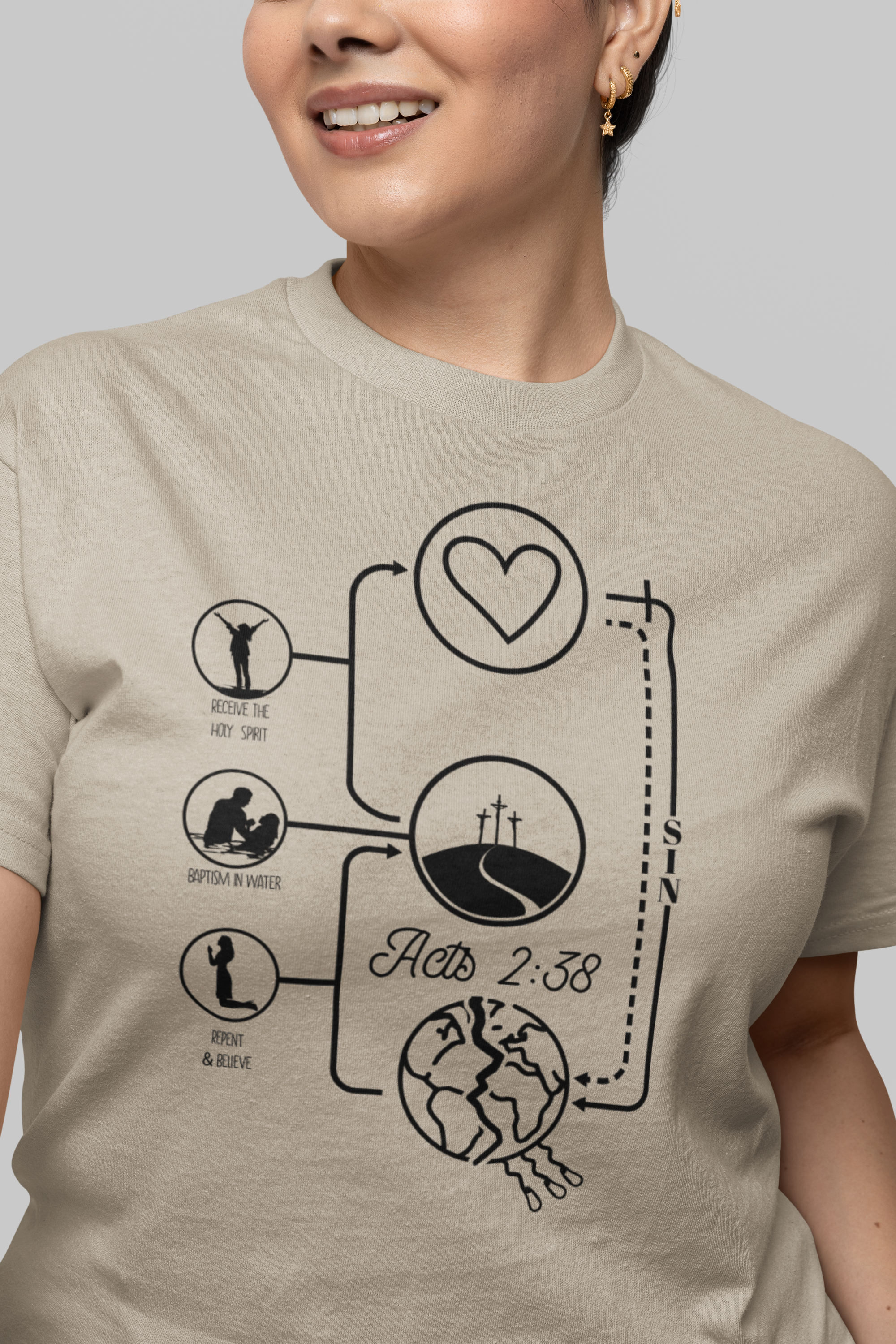 Ladies 3 Circles Gospel T-Shirt