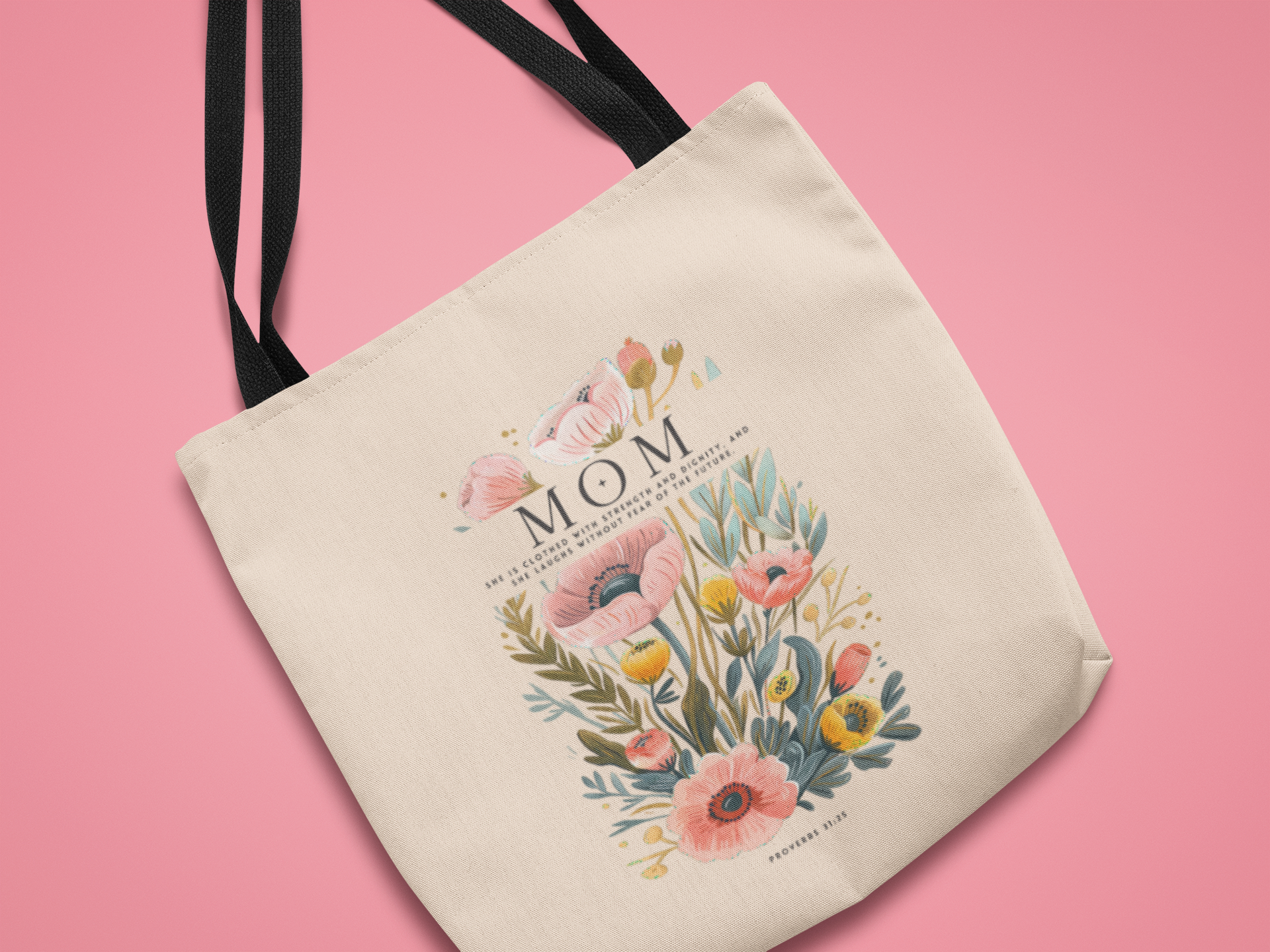 Proverbs 31 Mom Tote Bag