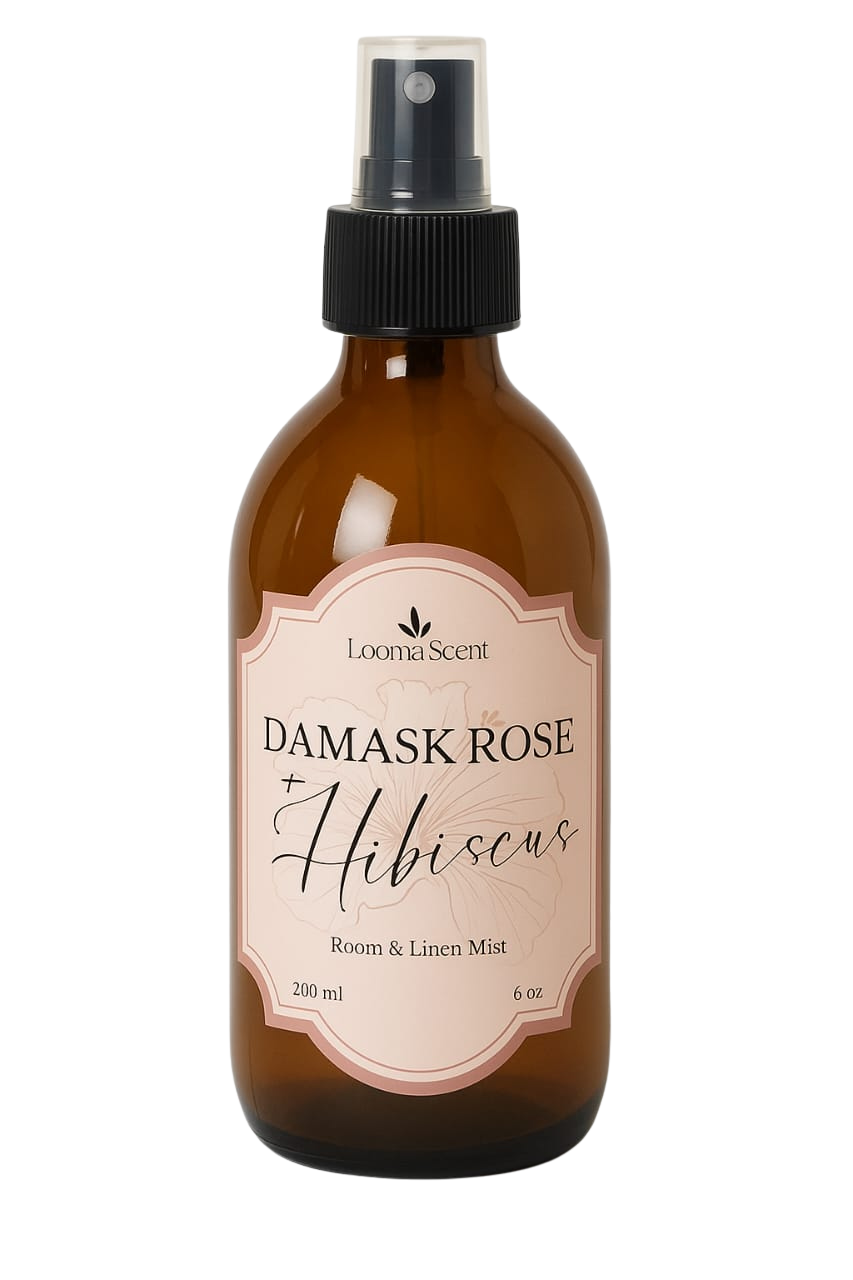 Damask Rose & Hibiscus Room & Linen Mist