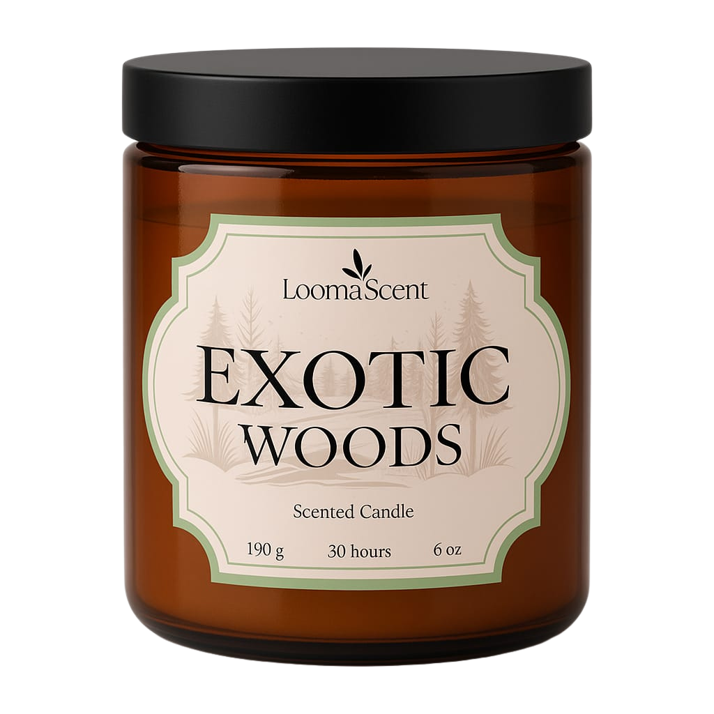 Exotic Woods Scented Candle