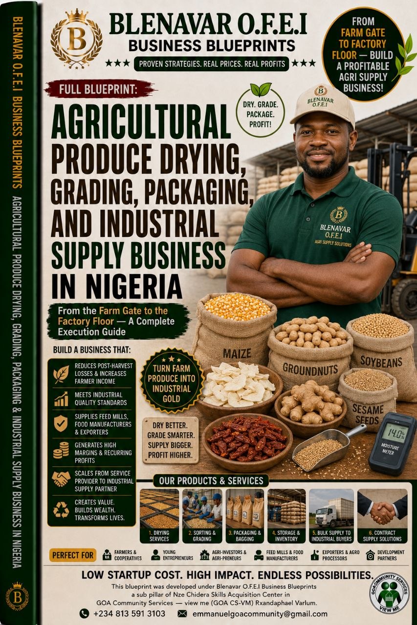 Agricultural Supply Business Blueprint