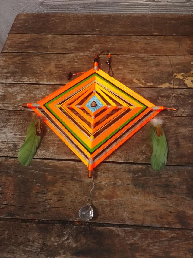 Ojos de Dios Hechos con Cobre