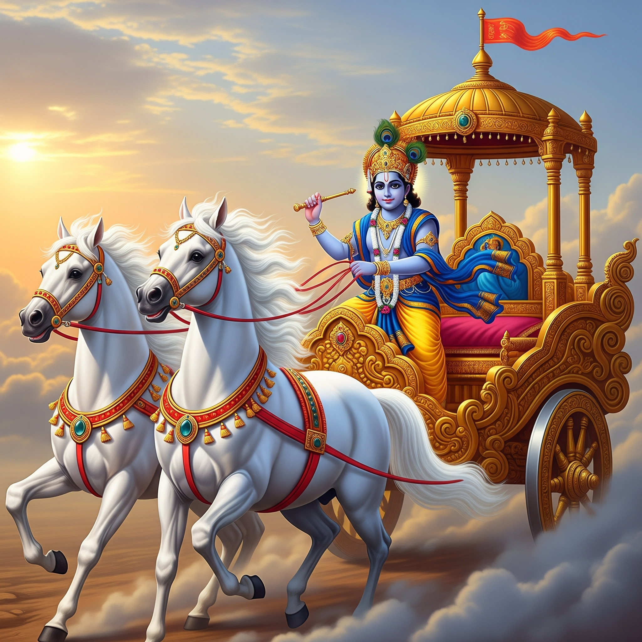 Divine Krishna Chariot