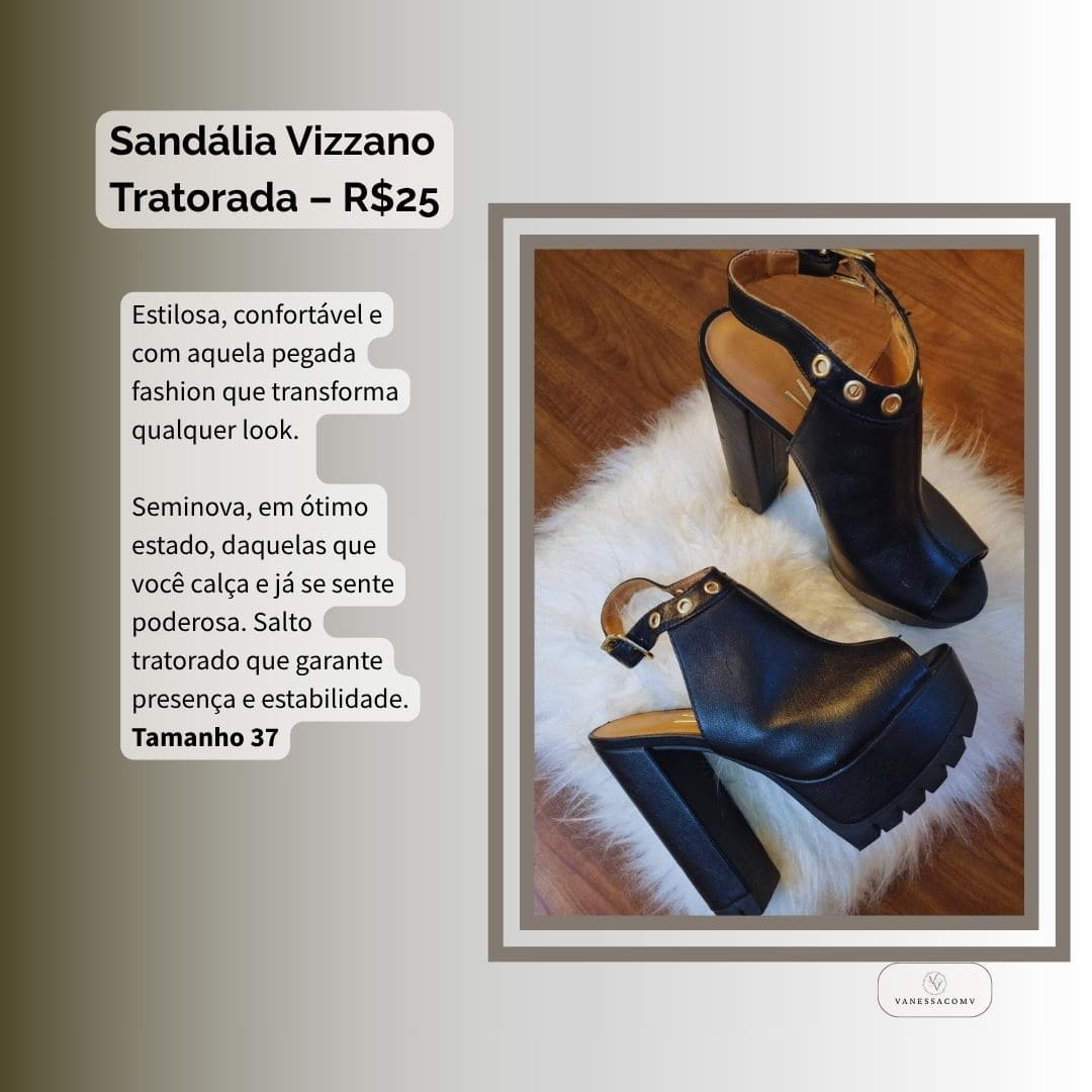 Sandália Vizzano Tratorada