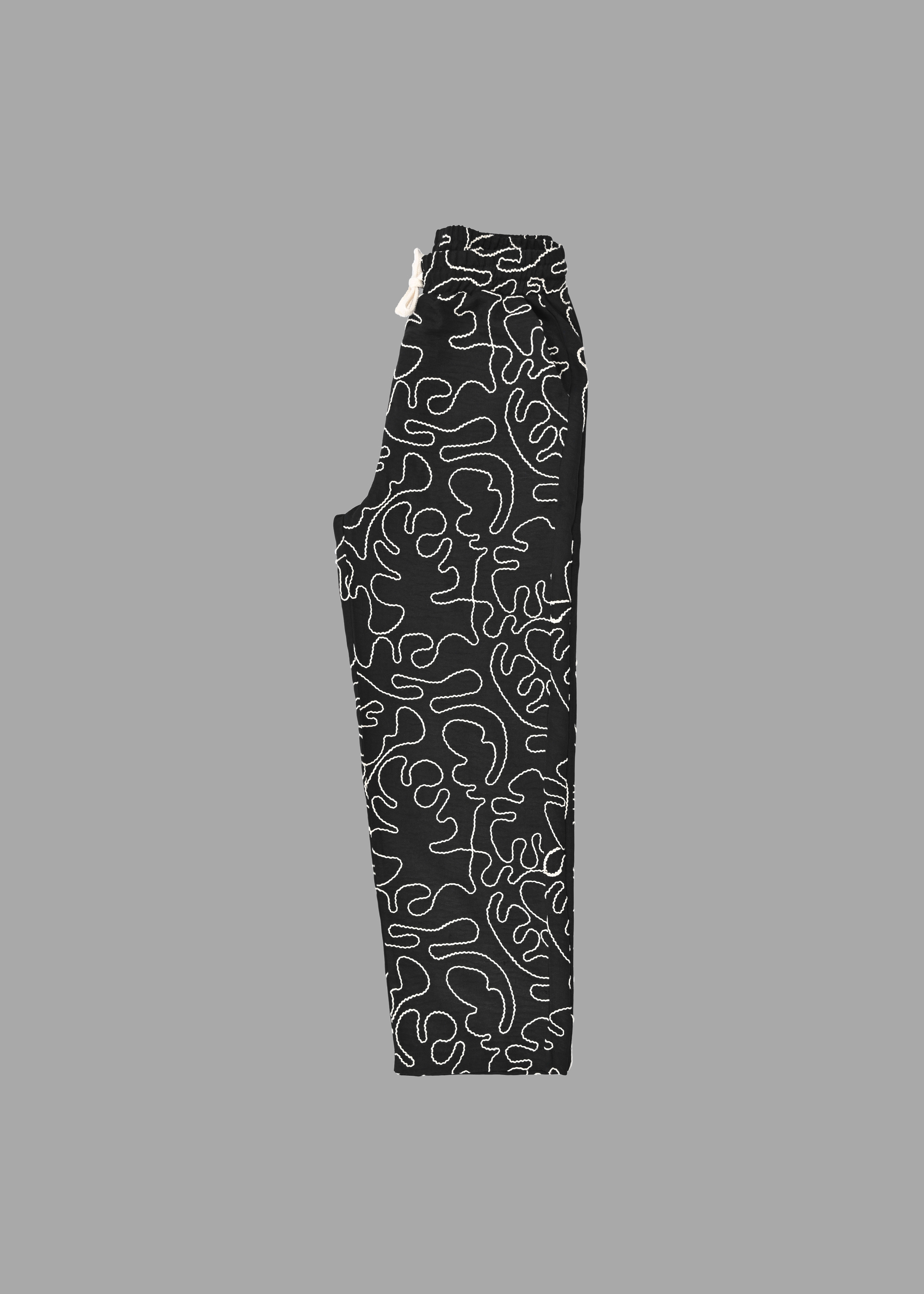 Pantalon à motifs noir