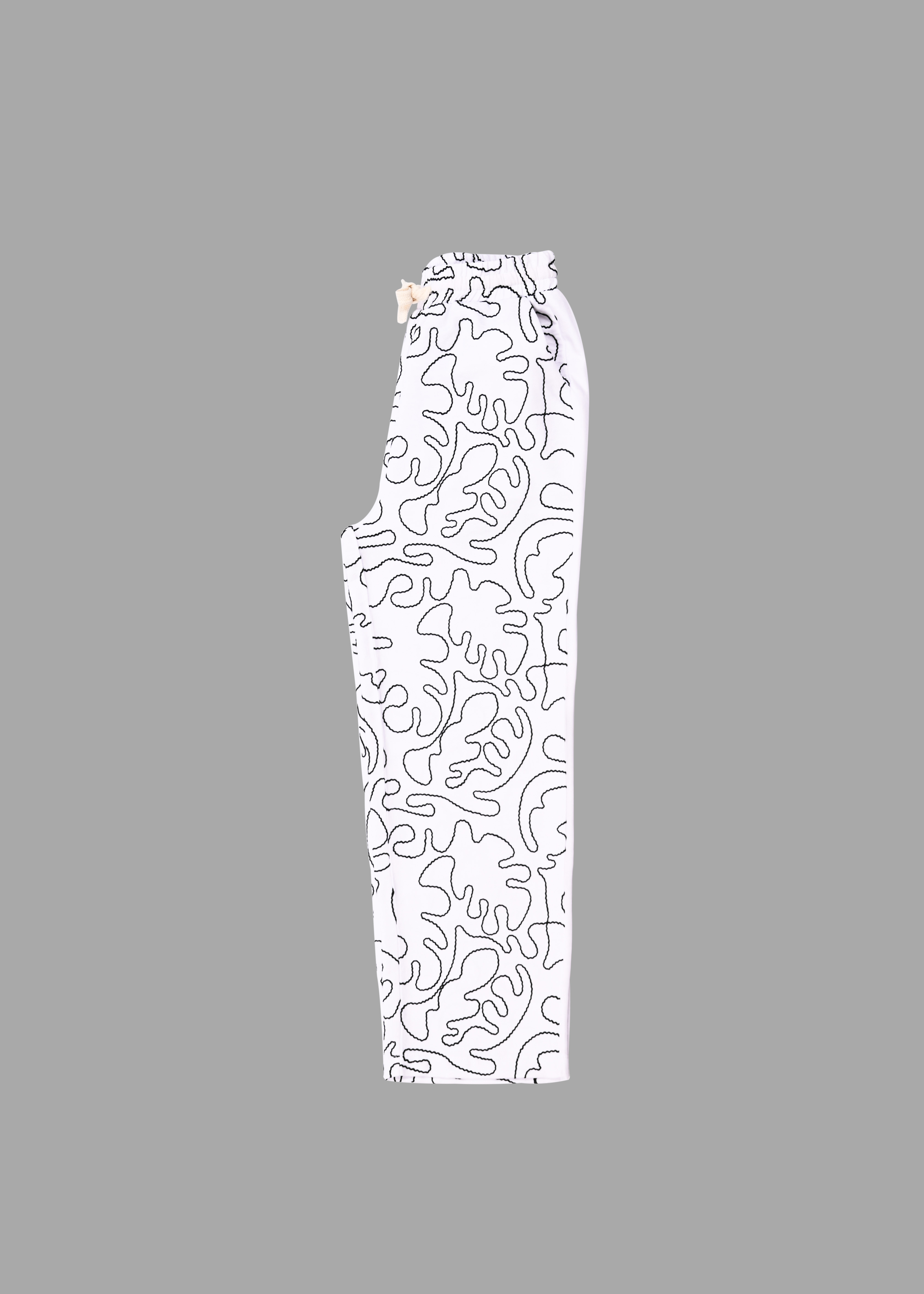 Pantalon à motifs blanc