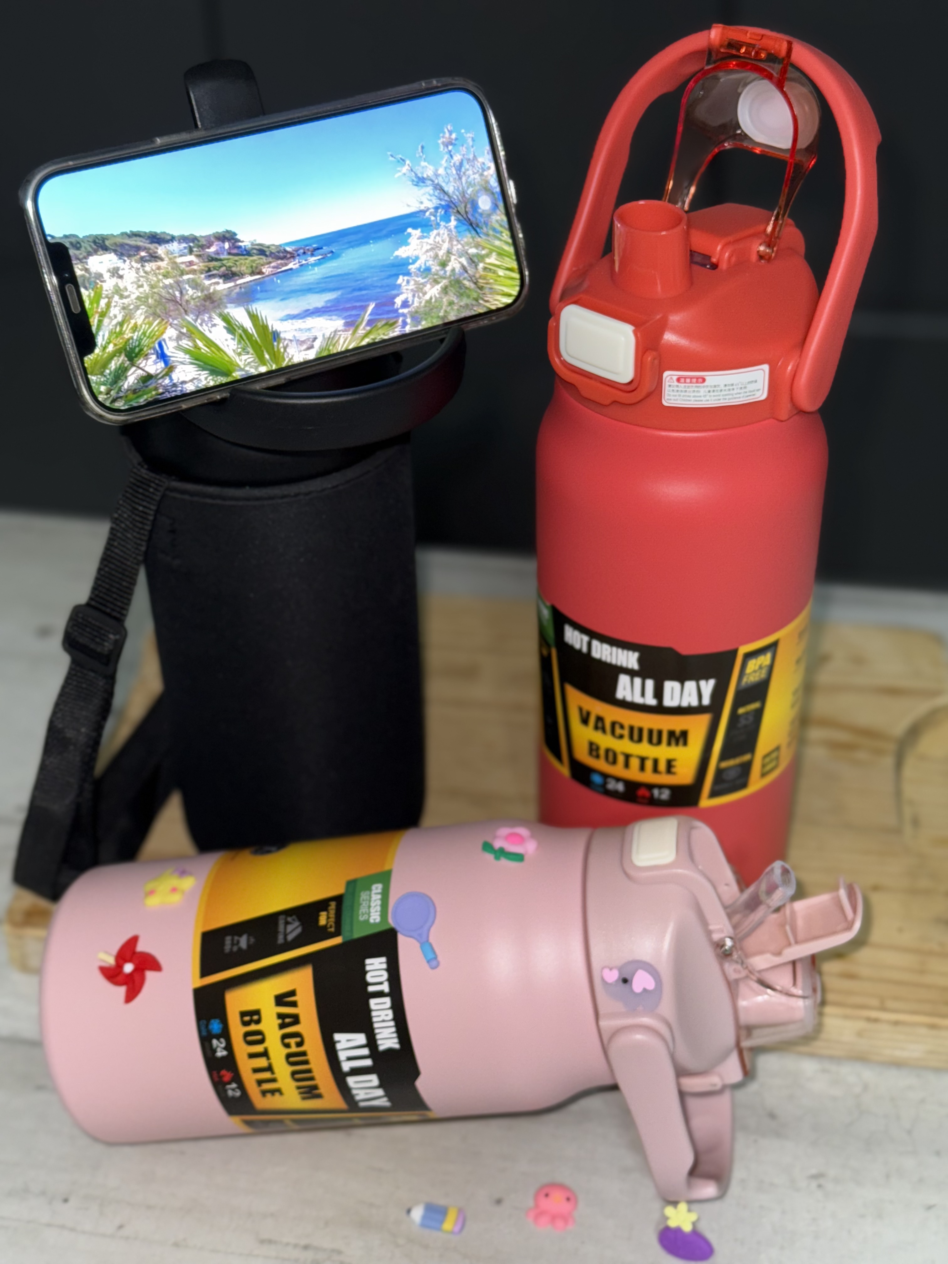 Bouteille isoterme multifonctions, haute performance