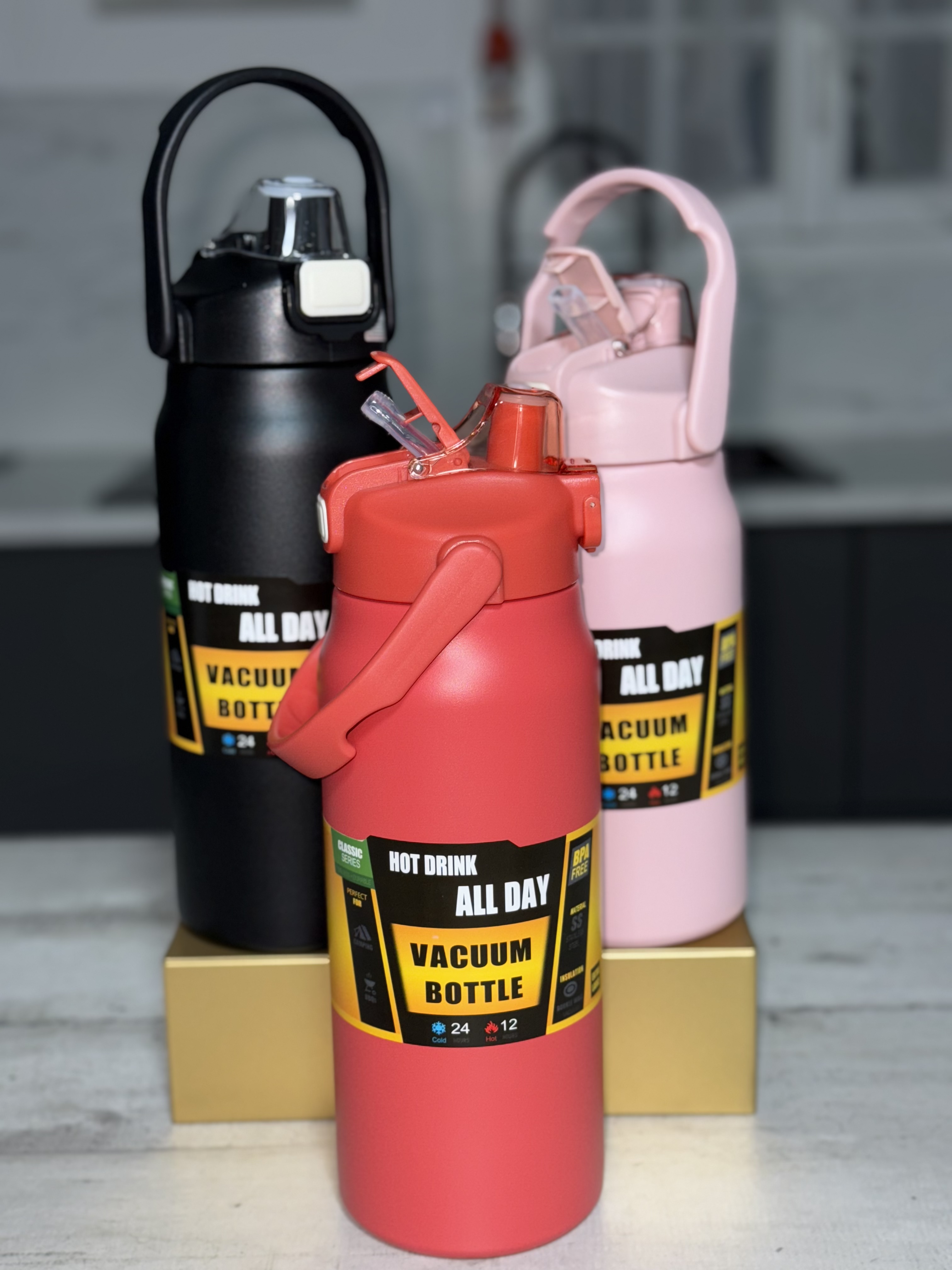 Bouteille isoterme multifonctions, haute performance