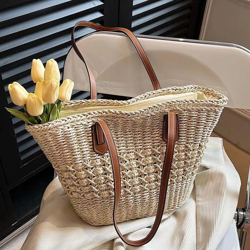 Beach Bags For Women Summer Straw Bag Woven Straw Beach Tote