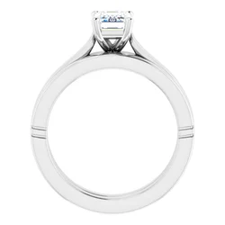 Emerald Cut Solitaire Engagement Ring