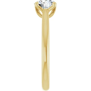 Gold Solitaire Diamond Ring