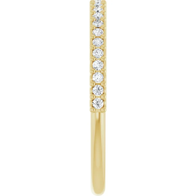 14K Yellow 1/5 CTW Lab-Grown Diamond Anniversary Band