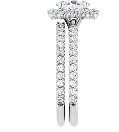 Diamond engagement ring set