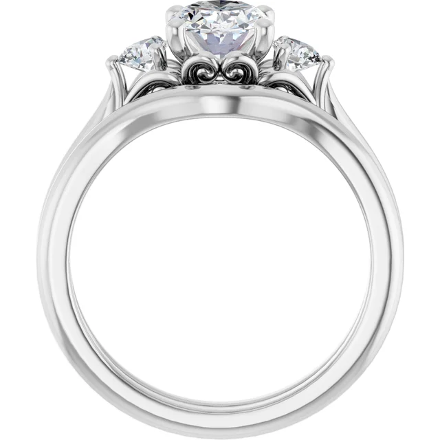 Diamond engagement ring set