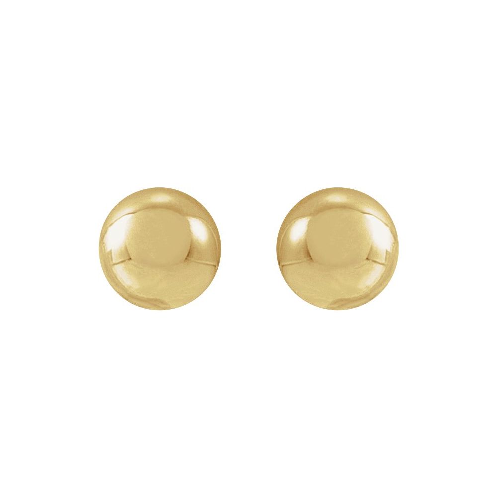 Gold Ball Stud Earrings