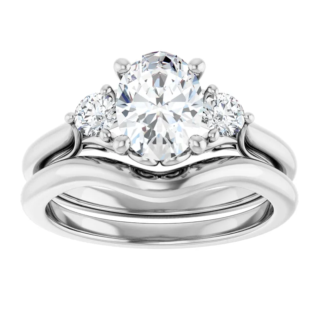 Diamond engagement ring set