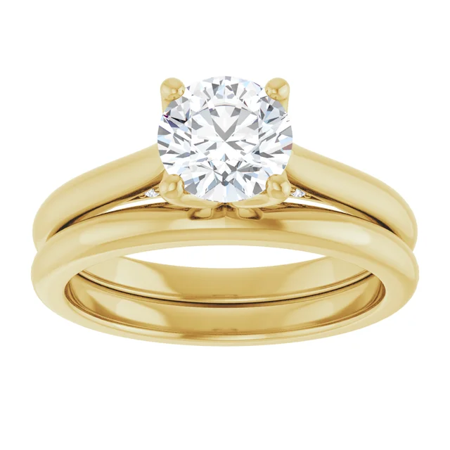 Gold Solitaire Diamond Ring