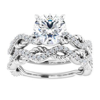Diamond Twist Bridal Ring Set