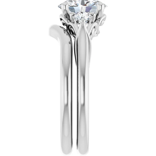 Diamond engagement ring set