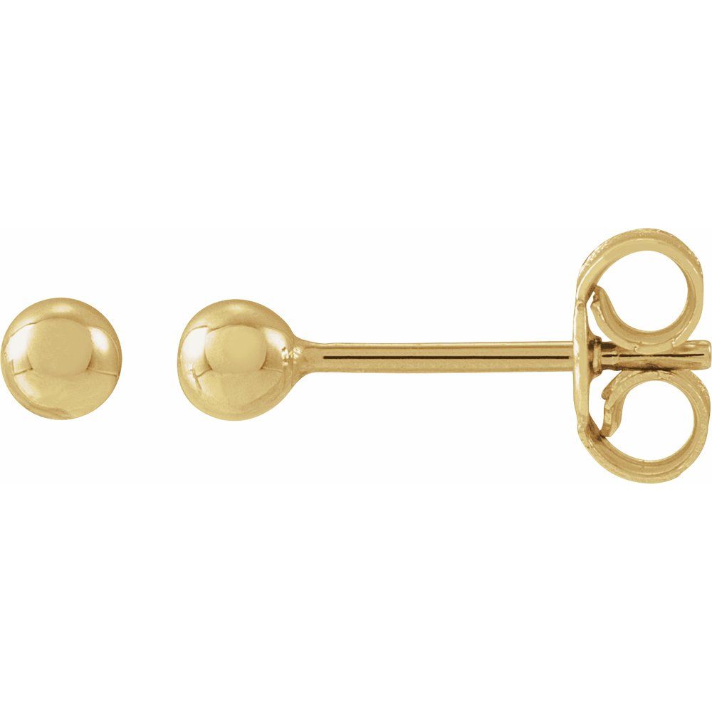 Gold Ball Stud Earrings