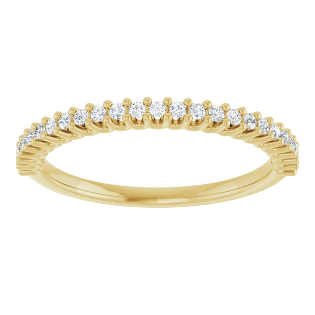 14K Yellow 1/5 CTW Lab-Grown Diamond Anniversary Band