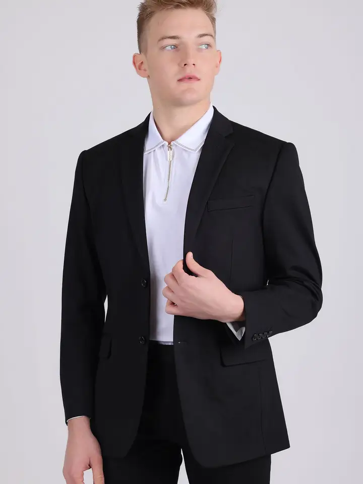 Men's Brushed Cotton Notch Lapel Blazer 5BL200
