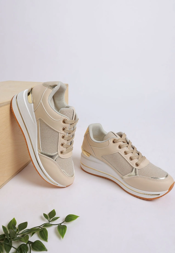 Vespera Faux Leather & Mesh Sneakers