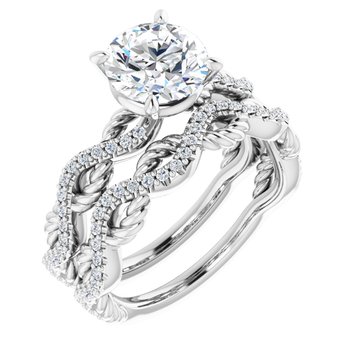 Diamond Twist Bridal Ring Set