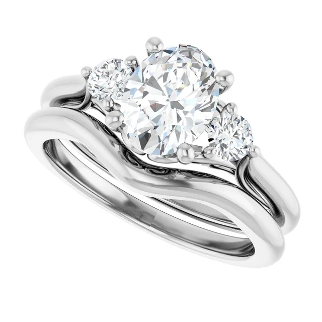 Diamond engagement ring set