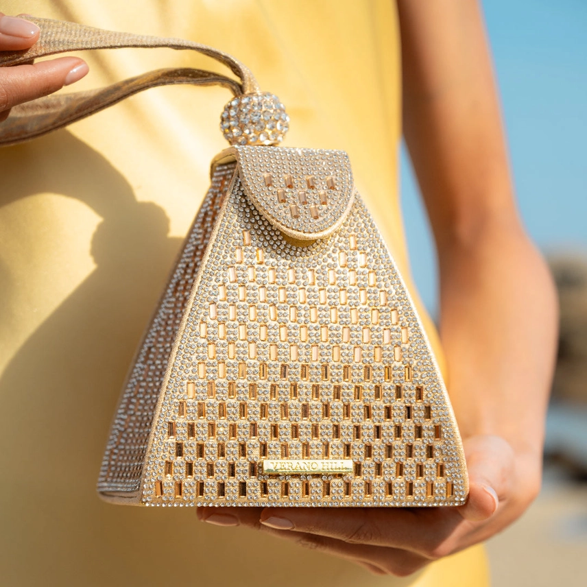 Crystal Pyramid Handbag
