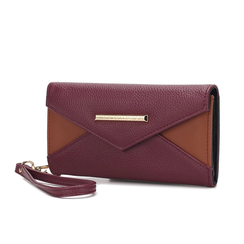 Mkf Kearny Vegan Leather Women Tote Bag with Wallet