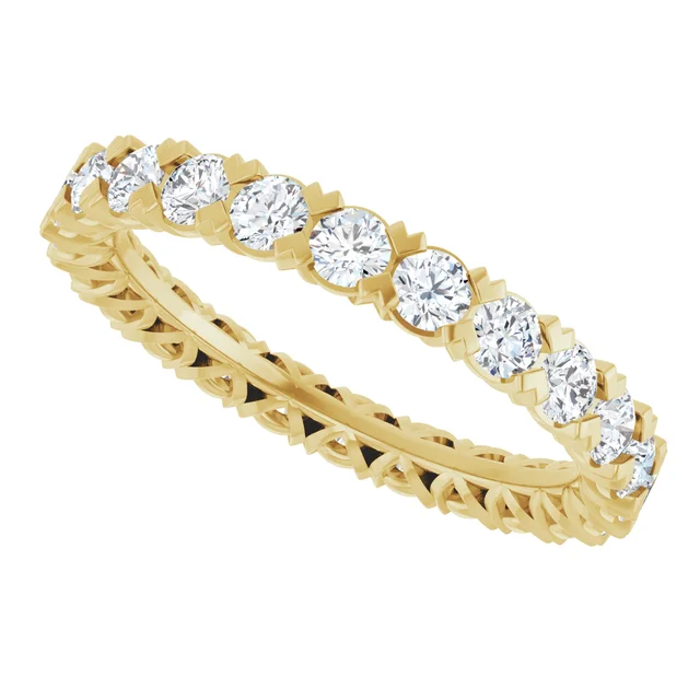 Gold Diamond Eternity Band