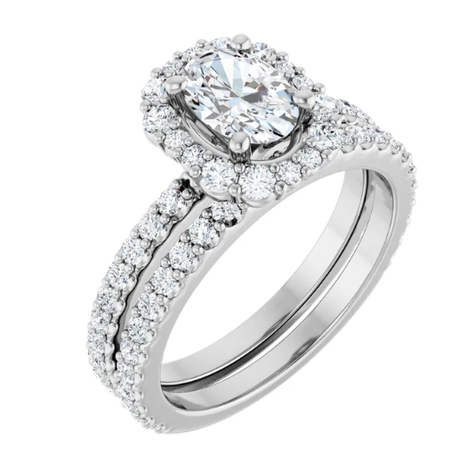 Diamond engagement ring set