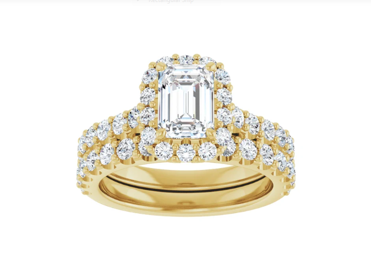 14K Yellow 2 CTW Lab-Grown Diamond Engagement Ring