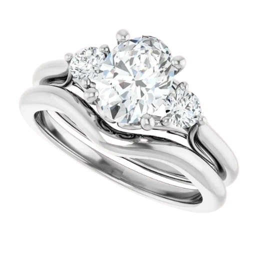 Diamond engagement ring set
