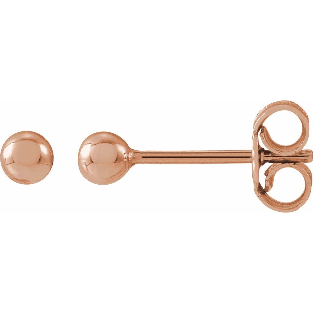 Gold Ball Stud Earrings